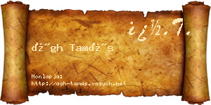 Ágh Tamás névjegykártya